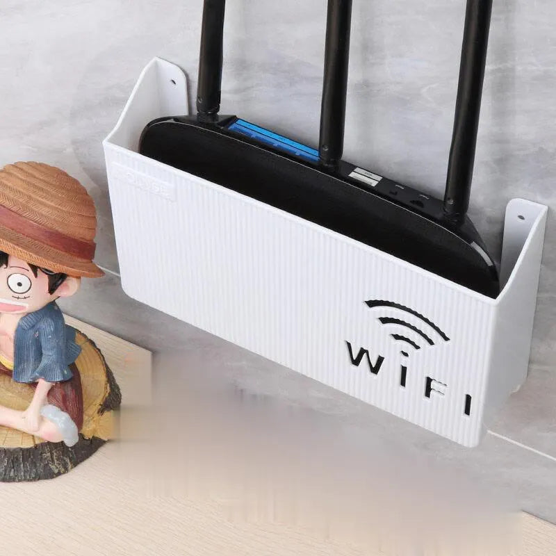 Router Storage Box Wireless Wifi Wall Hanging ABS Plastic Organizer Box Cable Power Bracket Router Organizer Box Home Storage Hotel