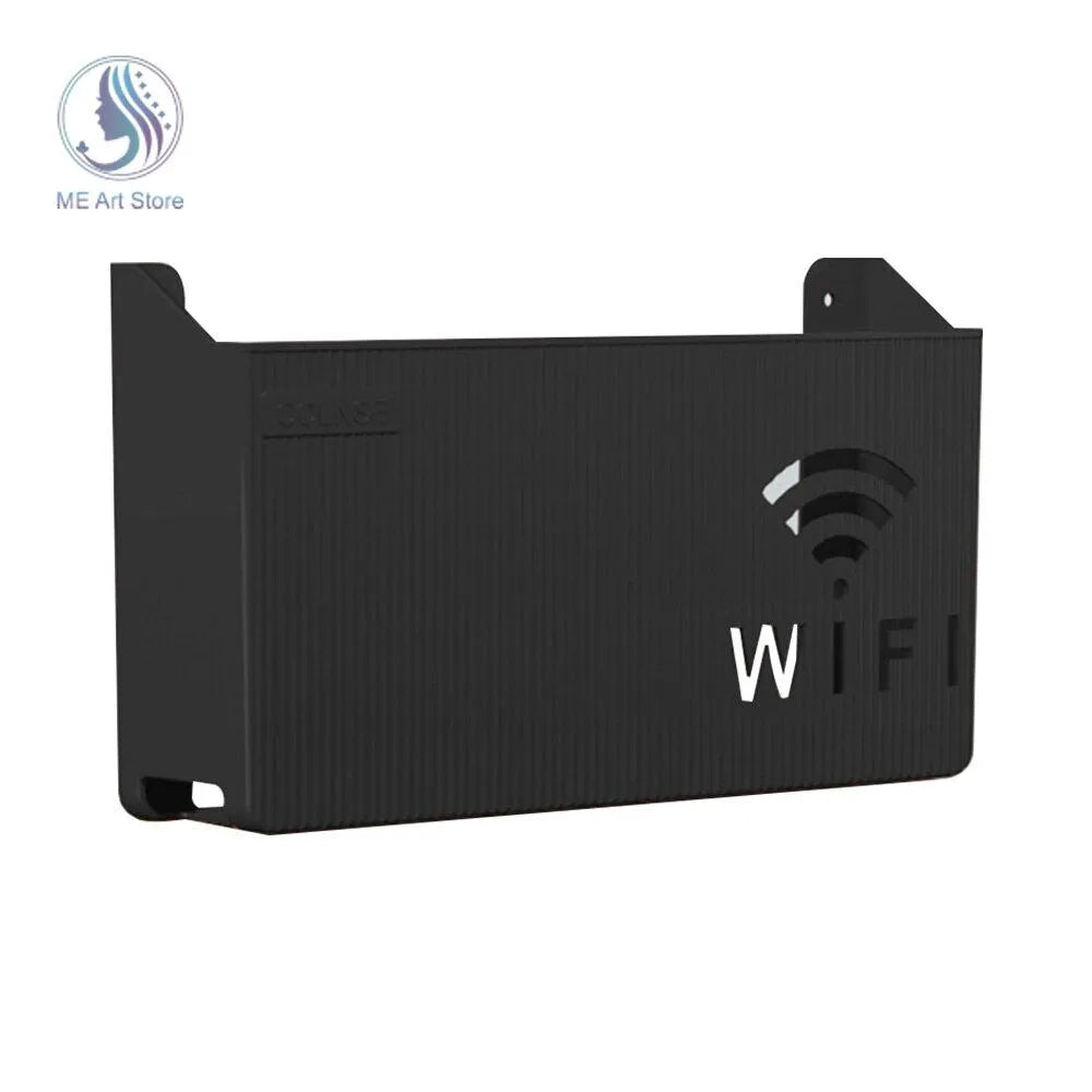 Router Storage Box Wireless Wifi Wall Hanging ABS Plastic Organizer Box Cable Power Bracket Router Organizer Box Home Storage Hotel
