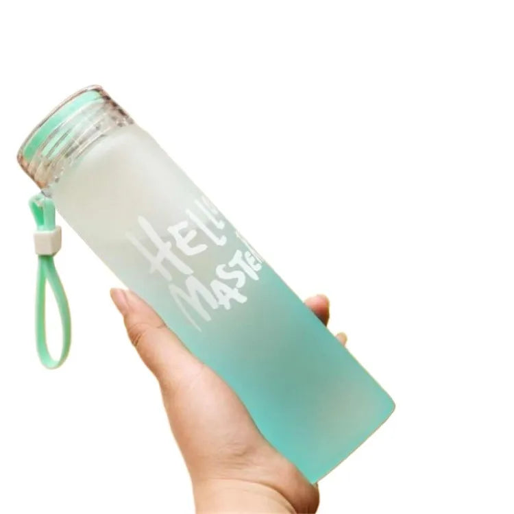 Hello Master Glass Water Bottle for School College Office 480 ml