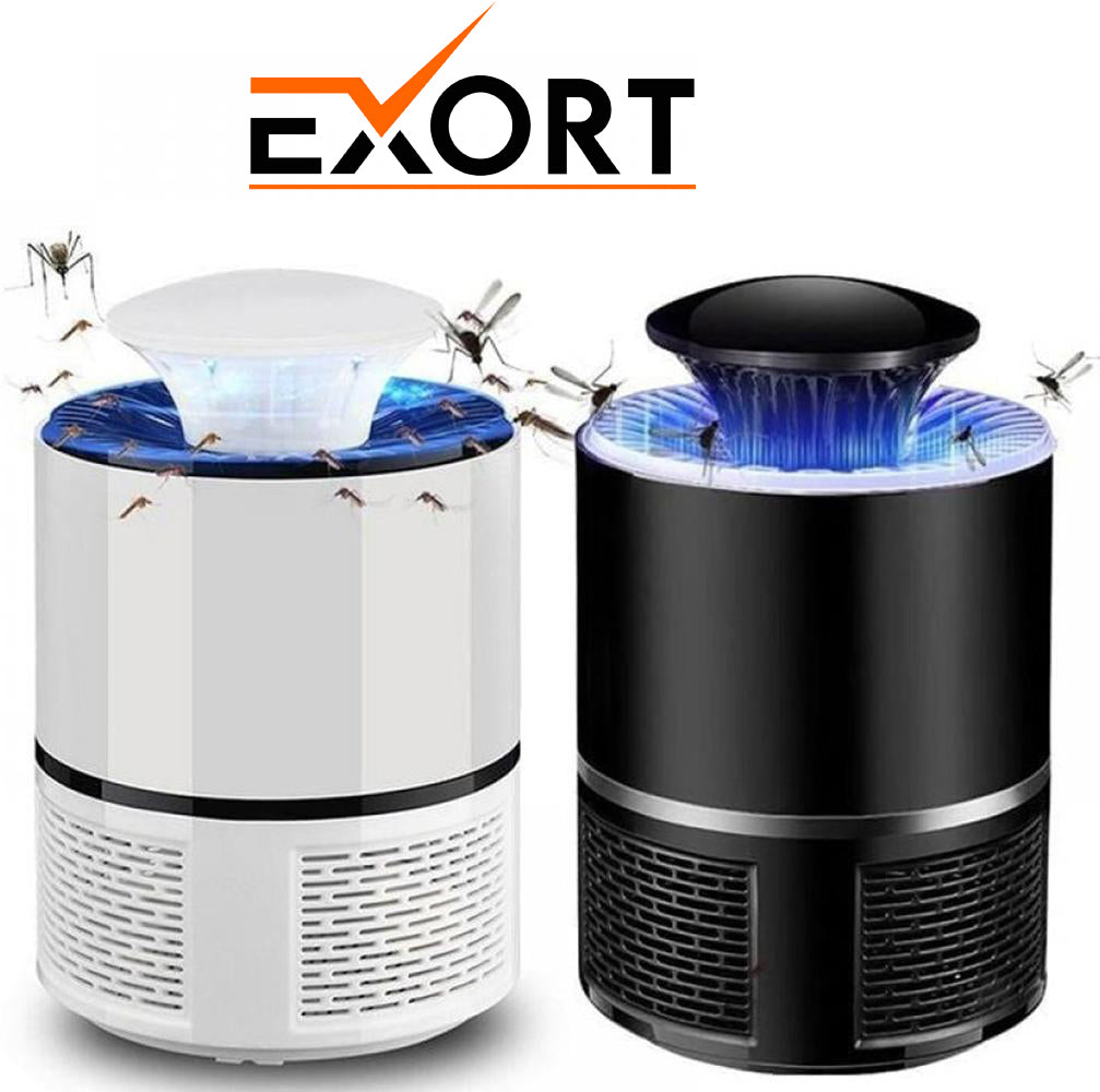 EXORT Electric Mosquito Trap Blue Light Mosquito Killer Lamp with USB Power Suction Fan No Zapper Child Safe