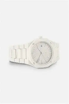 White Aura Wrist Watch Lightweight Fashion Watch with Butterfly Lock ClassicWatch