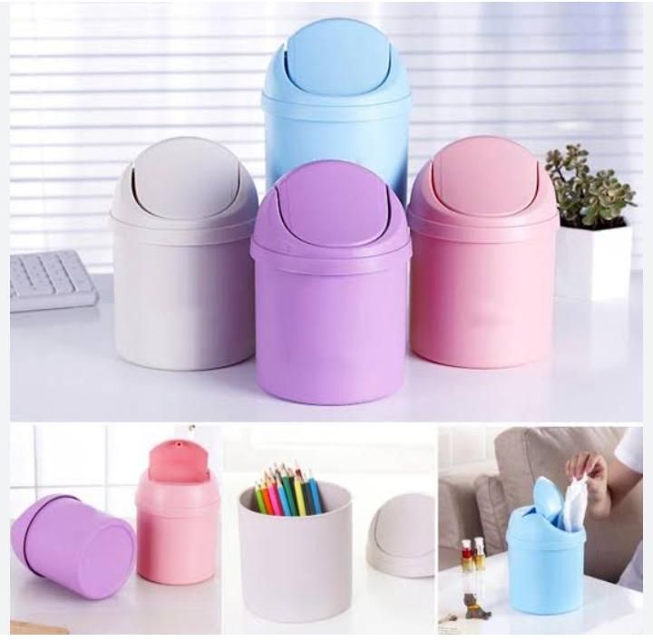Mini Dustbin Desktop Table small bin Garbage Trash for Car Office Home Kitchen and Study Table