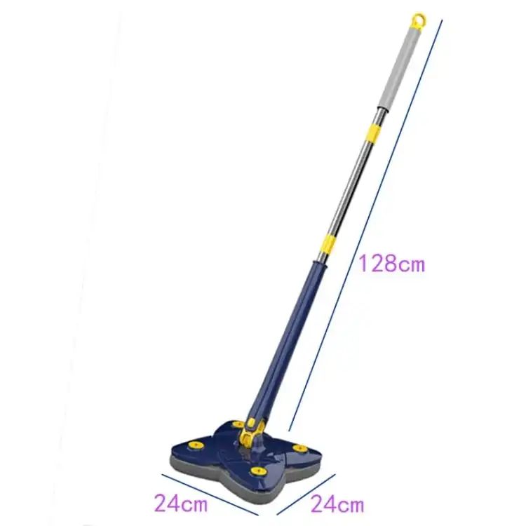 Twist Clover Magic Mop Free Hand Self wringing360 Squeeze Xtype Rotation Household Cleaning Bathroom Dusting Foldable Head Tool With Box